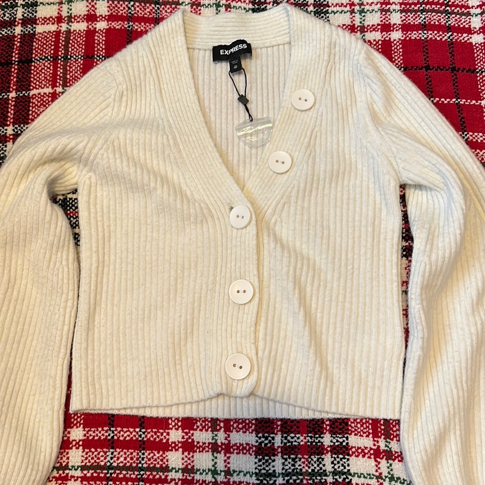 Express crème cardigan